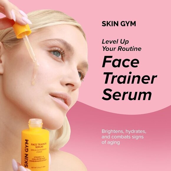 NEW Skin Gym Face Trainer Serum with Vitamin C Hyaluronic Acid New - Picture 7 of 10